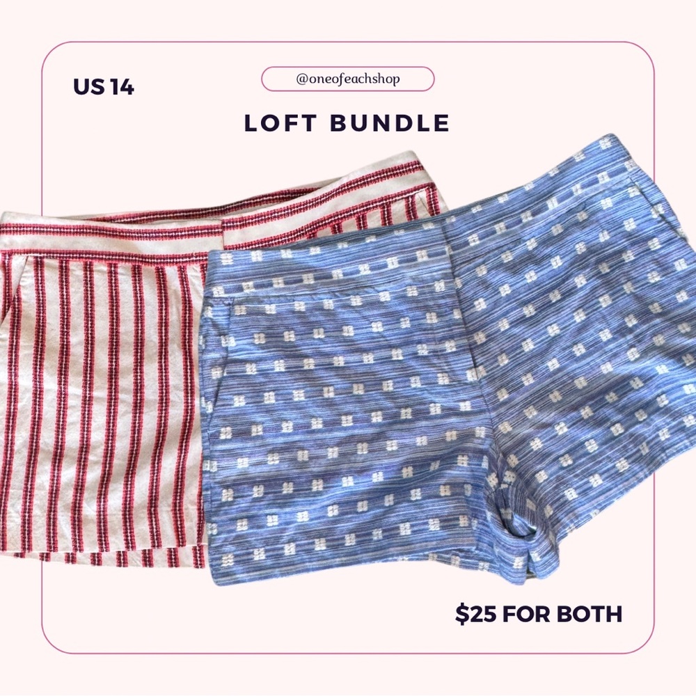 Loft linen Resortwear Shorts BUNDLE size US 14 NEW WITH TAG!